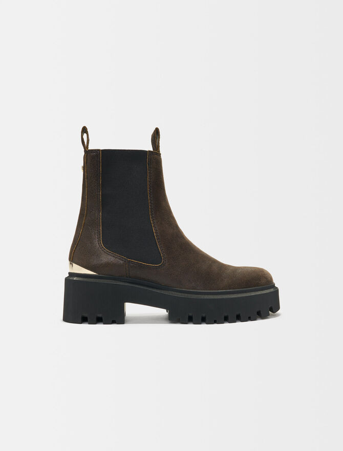121FELSEAOLD Platform Chelsea Boots | Maje EU