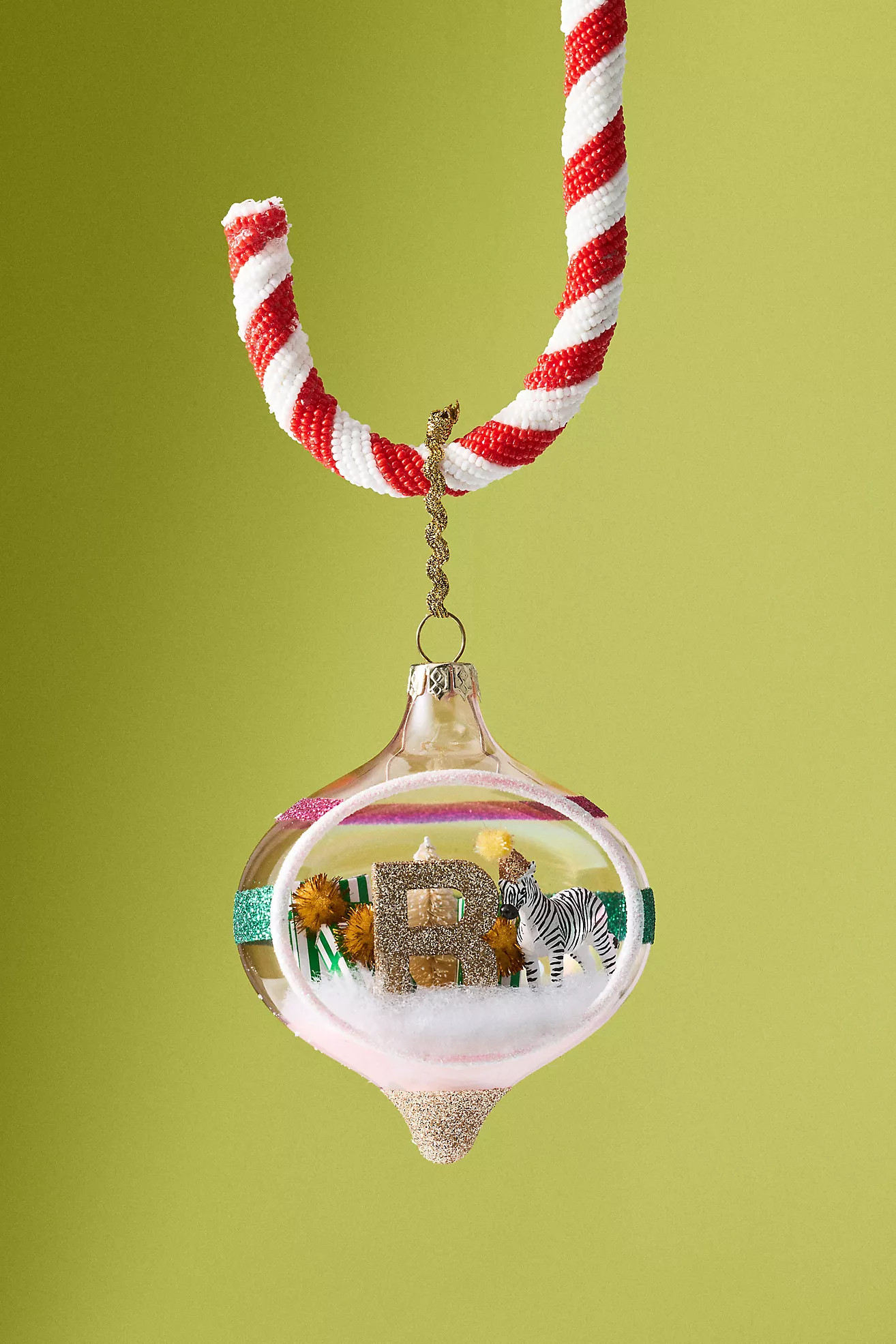 Party Animal Monogram Ornament | Anthropologie (US)