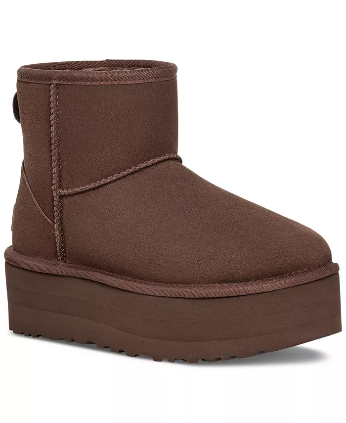 Women's Classic Mini Warm-Lined Platform Booties | Macy's