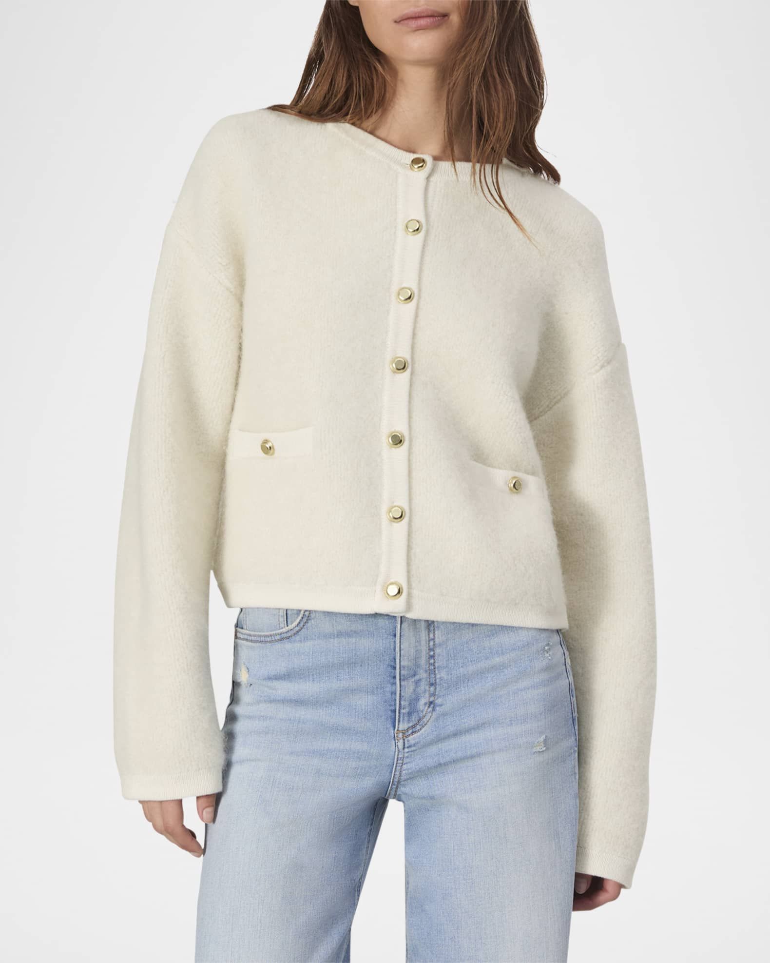 Kaia Boucle Cardigan | Neiman Marcus