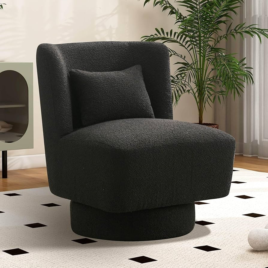 Aoiy & Wifon 23.6" W Comfy Swivel Accent Chair, Modern Living Room Accent Chair, 360 Degree Swive... | Amazon (US)
