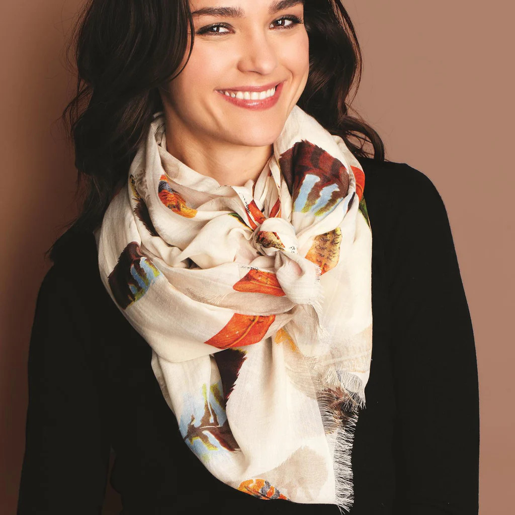 Falling Feathers Scarf | SPLASH ON MAIN