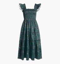 The Ellie Nap Dress - Bottle Green Fleur Chintz | Hill House Home