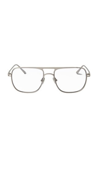 Elisa Johnson Jane Optical Eyeglasses in Metallic Silver. | Revolve Clothing (Global)