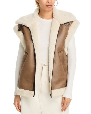 AQUA Faux Shearling Vest - Exclusive  | Bloomingdale's Women | Bloomingdale's (US)
