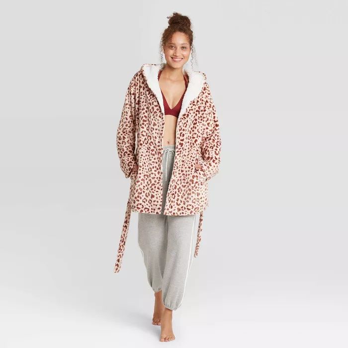 Women's Printed Cozy Dorm Robe - Colsie™ | Target