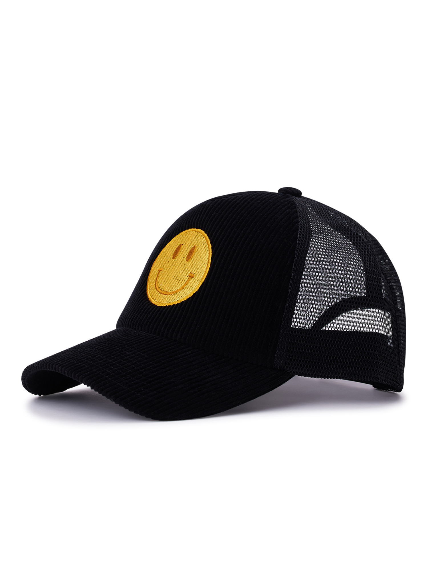 No Boundaries Juniors Embroidered Smiley Baseball Hat - Walmart.com | Walmart (US)