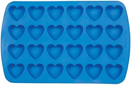 Wilton Easy-Flex Silicone Heart Mold, 24-Cavity for Ice Cubes, Gelatine, Baking and Candy | Amazon (US)