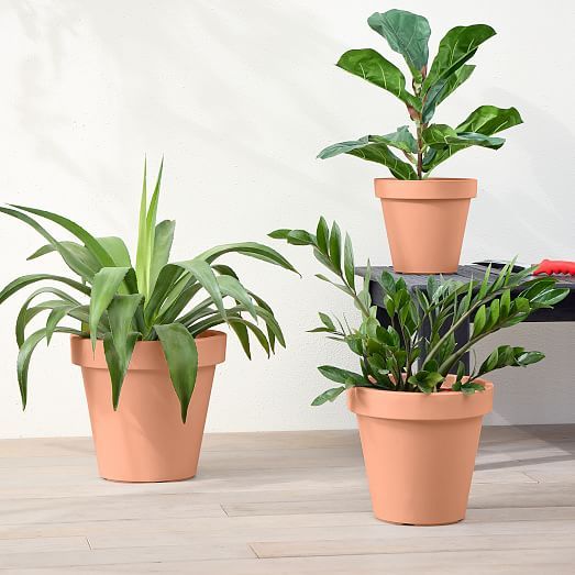 Lightweight Indoor/Outdoor Planters - Set of 3 | West Elm (US)