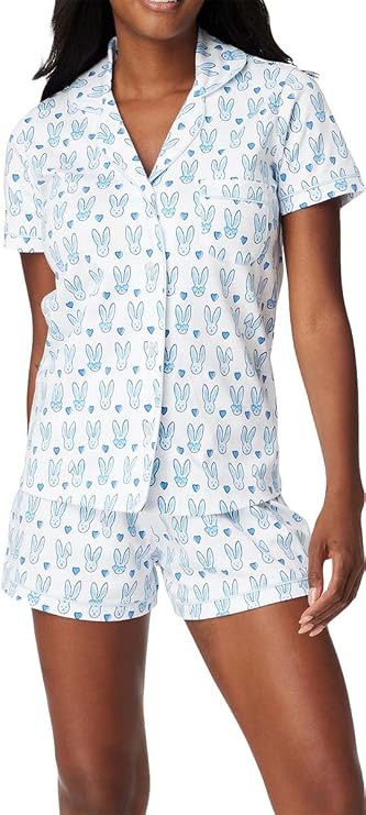 Y2k 2 Piece Pj Sets Pajamas for Women Tiger Floral Graphic Print Short Sleeve Button Shirt and Sh... | Amazon (US)