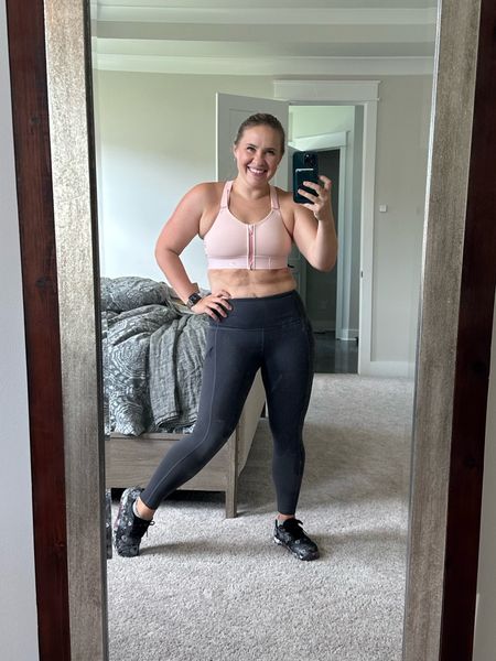 Obsessed with these sports bras! This is the flex and the support was impressive and the fit is so comfortable. I was tired of fighting getting on high support sports bras! These are perfection and the sizing tool on the site is spot on. I love the lounge bras too!

#LTKFind #LTKunder100 #LTKFitness