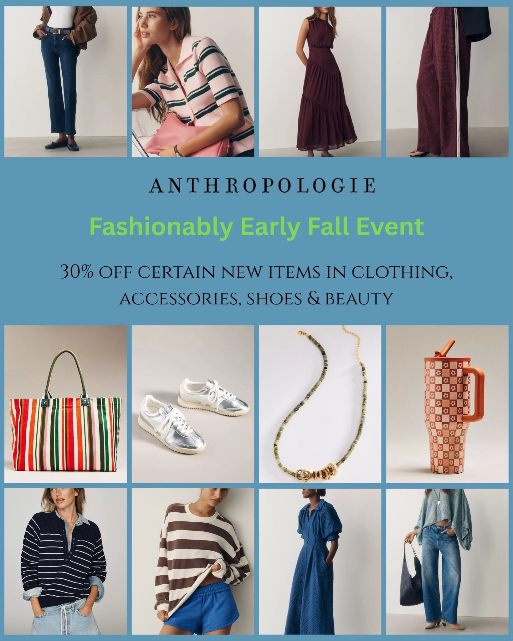 @Anthropologie Fashionably Early Fall Event happening NOW! Save 30% off select items.

#LTKSaleAlert