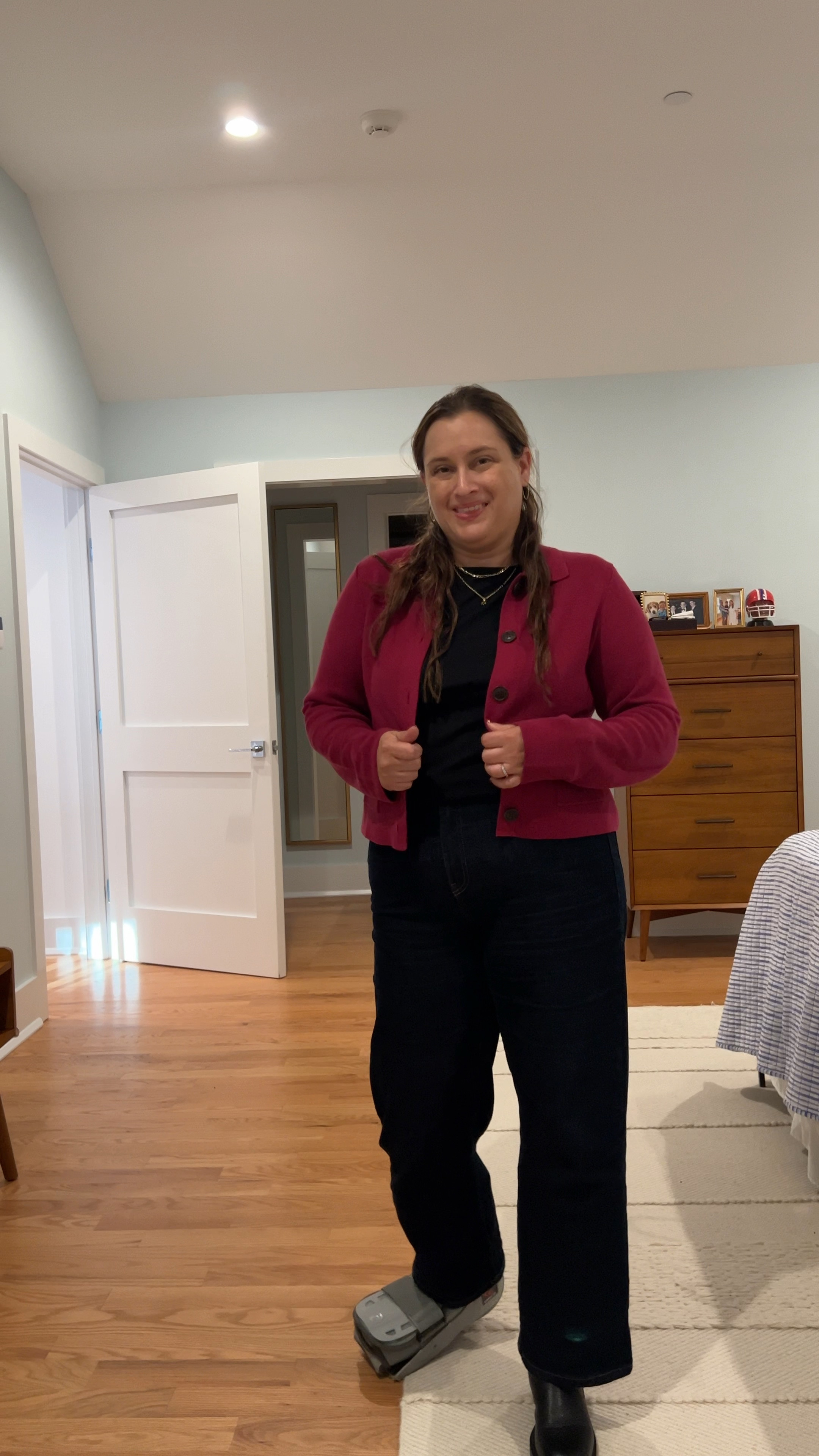 Jacket and wide leg jeans, fall outfit ideas 

#LTKStyleTip #LTKSeasonal