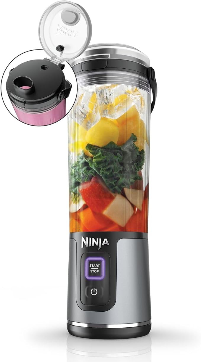 Ninja Blast Tragbarer Mixer & Smoothie Maker, 530ml Becher mit Auslaufsicherem Deckel & Trinköff... | Amazon (DE)