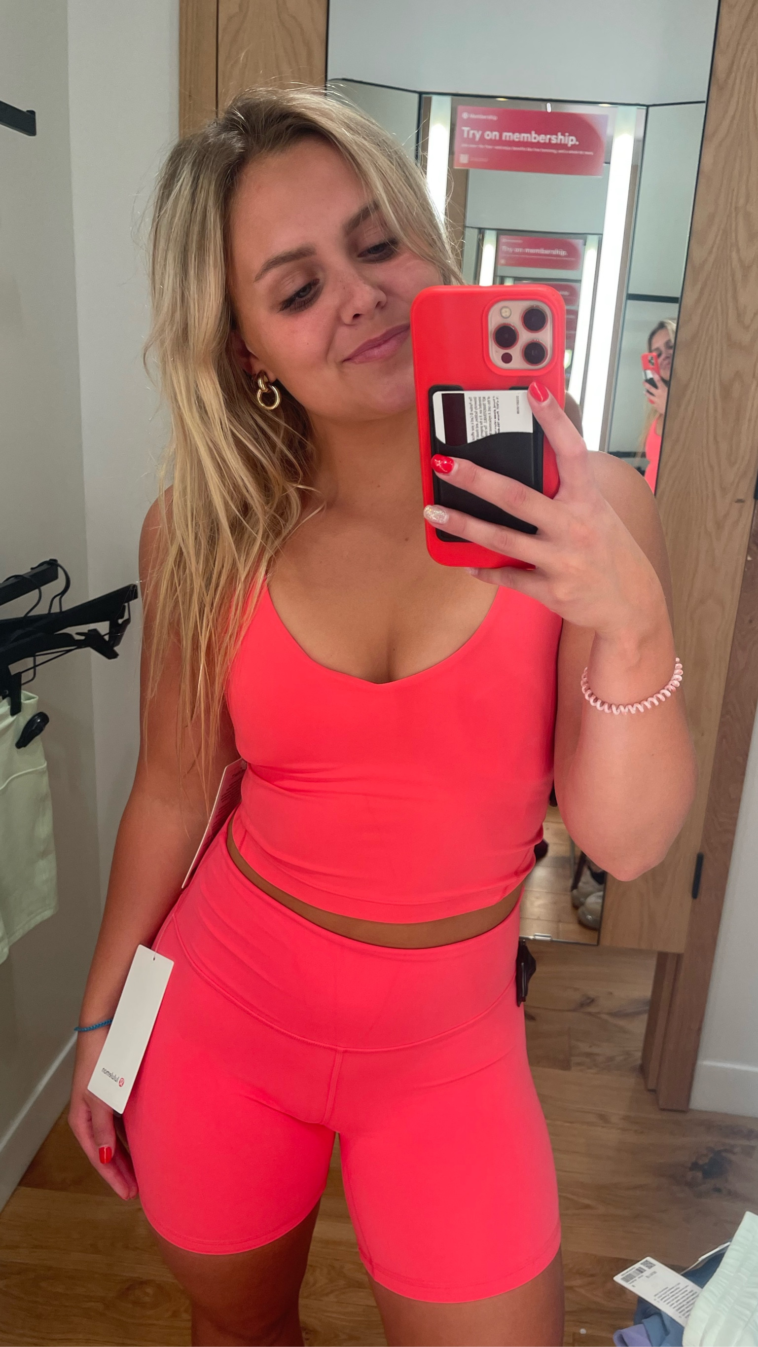 Tagging along with these biker shorts you can add in the same color of align top to make it really pop! Super pretty bright pink to wear out and to work out in! 
Lulu - both size 6 

#LTKFitness #LTKcurves