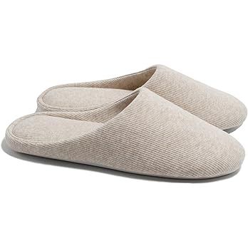 ofoot Womens House Washable Cotton Memory Foam Slippers Indoor Slip On Shoes Bedroom Sleepers Lig... | Amazon (US)