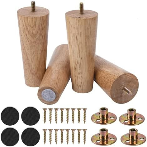 Banveno Wooden Furniture Legs Vintage Couch Hardware Accessaries Mid-Century Modern Sofa Replacem... | Amazon (US)