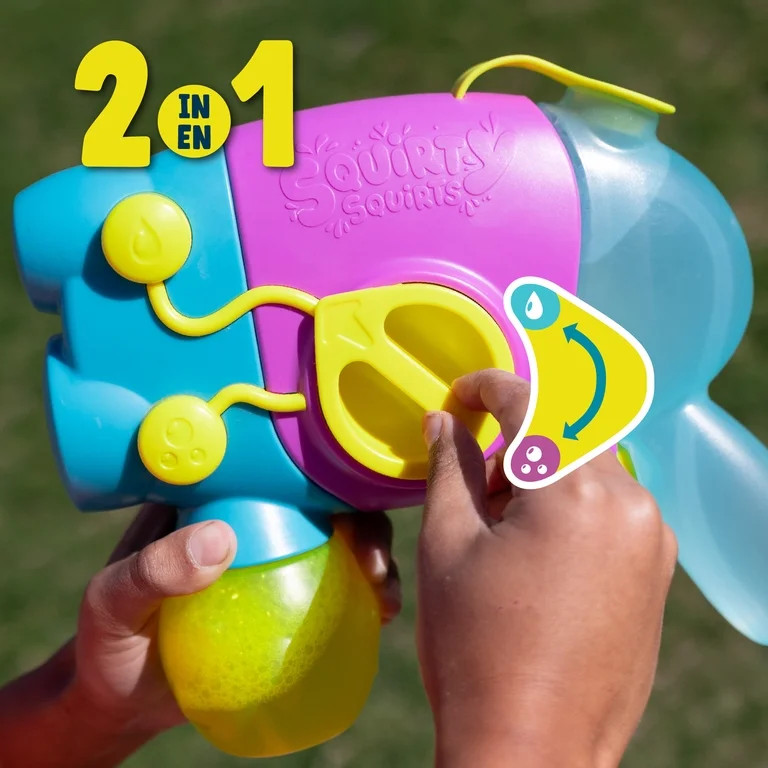 Chuckle & Roar 2-in-1 Bubble & Water Electric Blaster for Children Ages 3+, by Buffalo Games | Walmart (US)