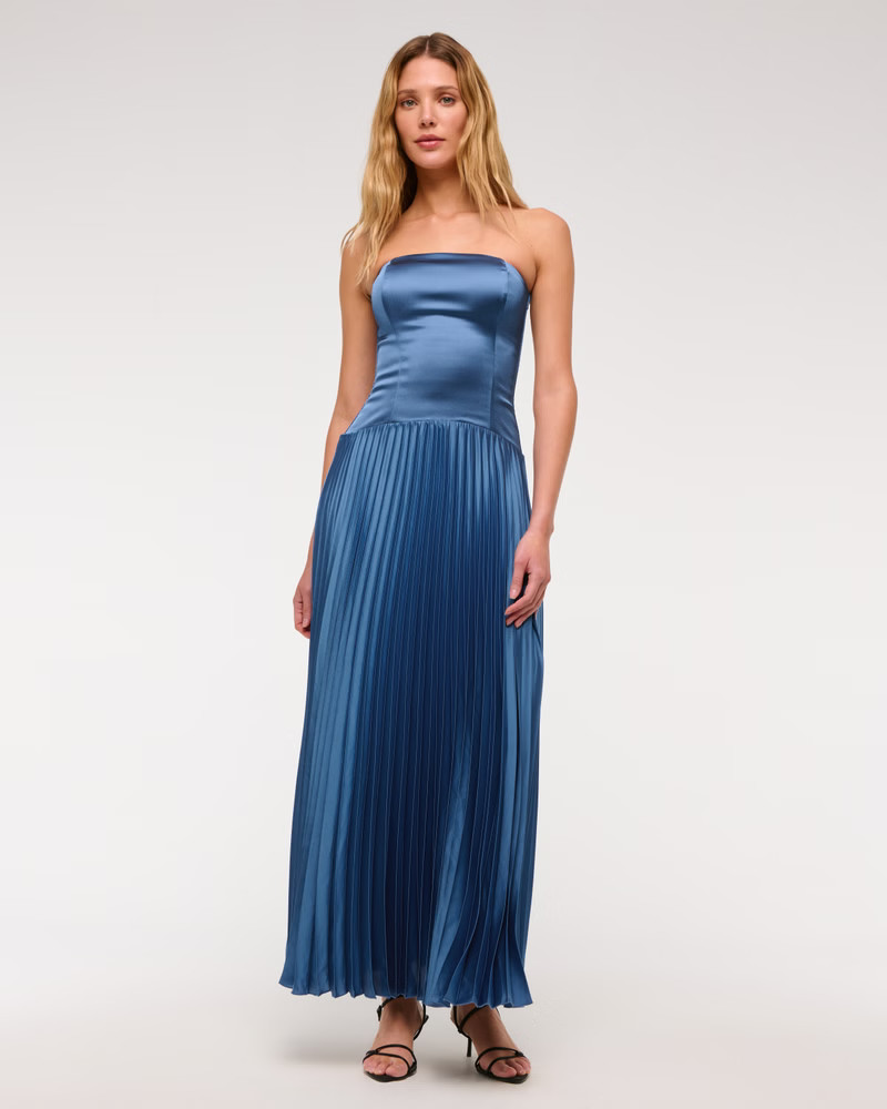 Women's The A&F Giselle Drop-Waist Maxi Dress | Women's Dresses & Jumpsuits | Abercrombie.com | Abercrombie & Fitch (US)