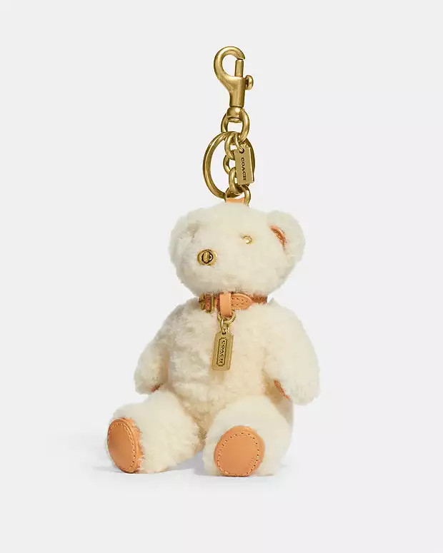 Bear Bag Charm In Shearling | Coach Outlet CA