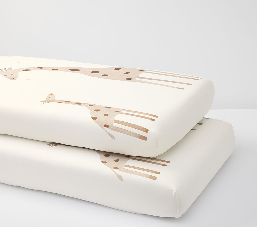 Goldie Giraffe Crib Sheet Bundle, Set of 2 | Pottery Barn Kids