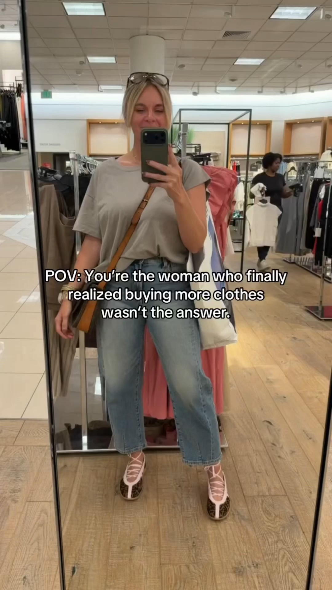 The biggest shift in my style happened when I stopped asking, “What should I buy next?” 

…and started asking, “How can I style what I already own differently?” 

That’s when getting dressed became easier. 
That’s when shopping became intentional. 
That’s when I actually started loving my wardrobe. 

✨ Style first. Shop second. 
Save this before your next online shopping spree.