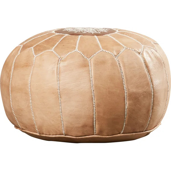 Nathan Leather Pouf | Wayfair North America