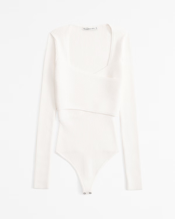 Women's LuxeLoft Wrap Bodysuit | Women's Tops | Abercrombie.com | Abercrombie & Fitch (UK)