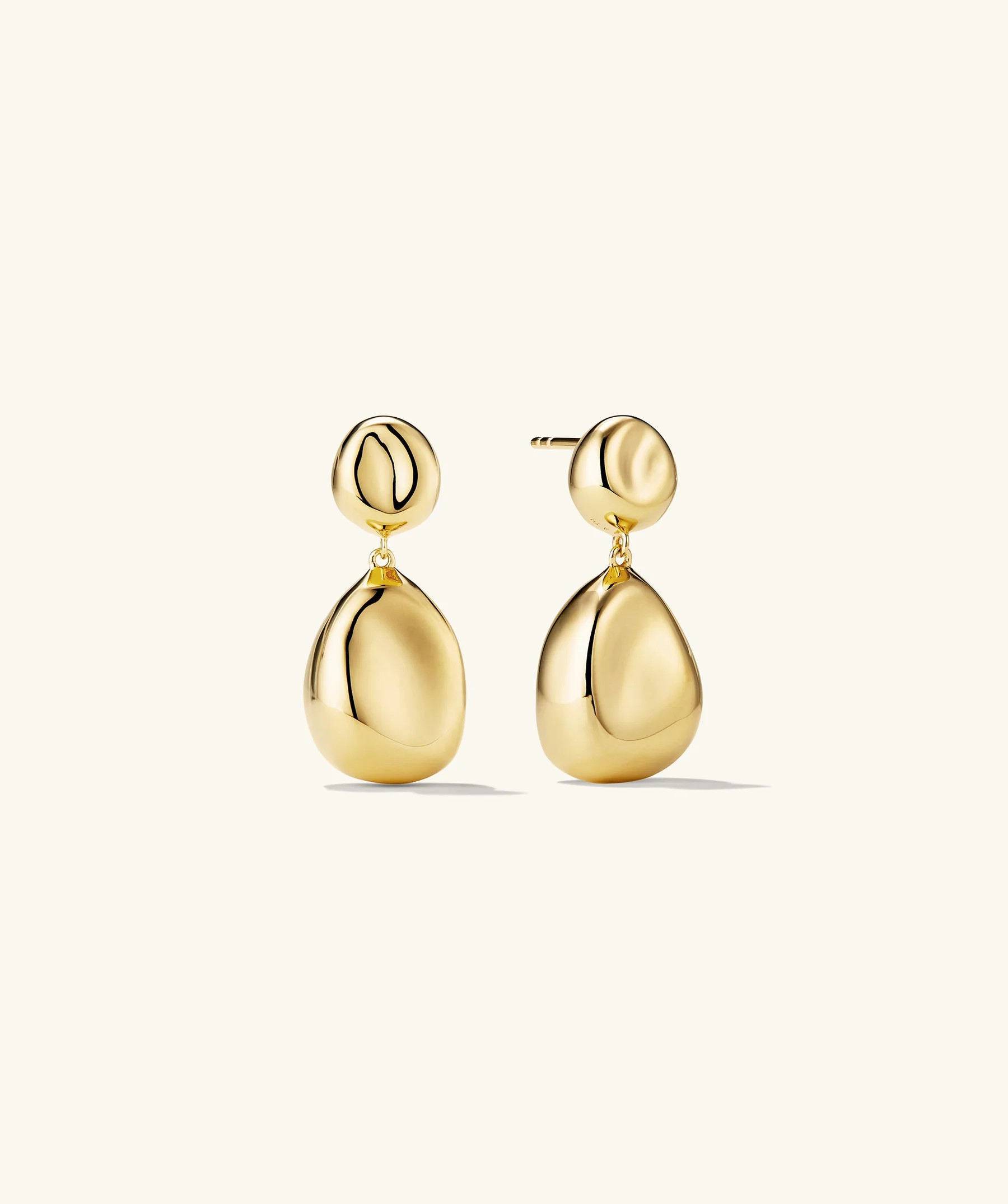 Organic Dôme Pebble Earrings | Mejuri Fine Crew