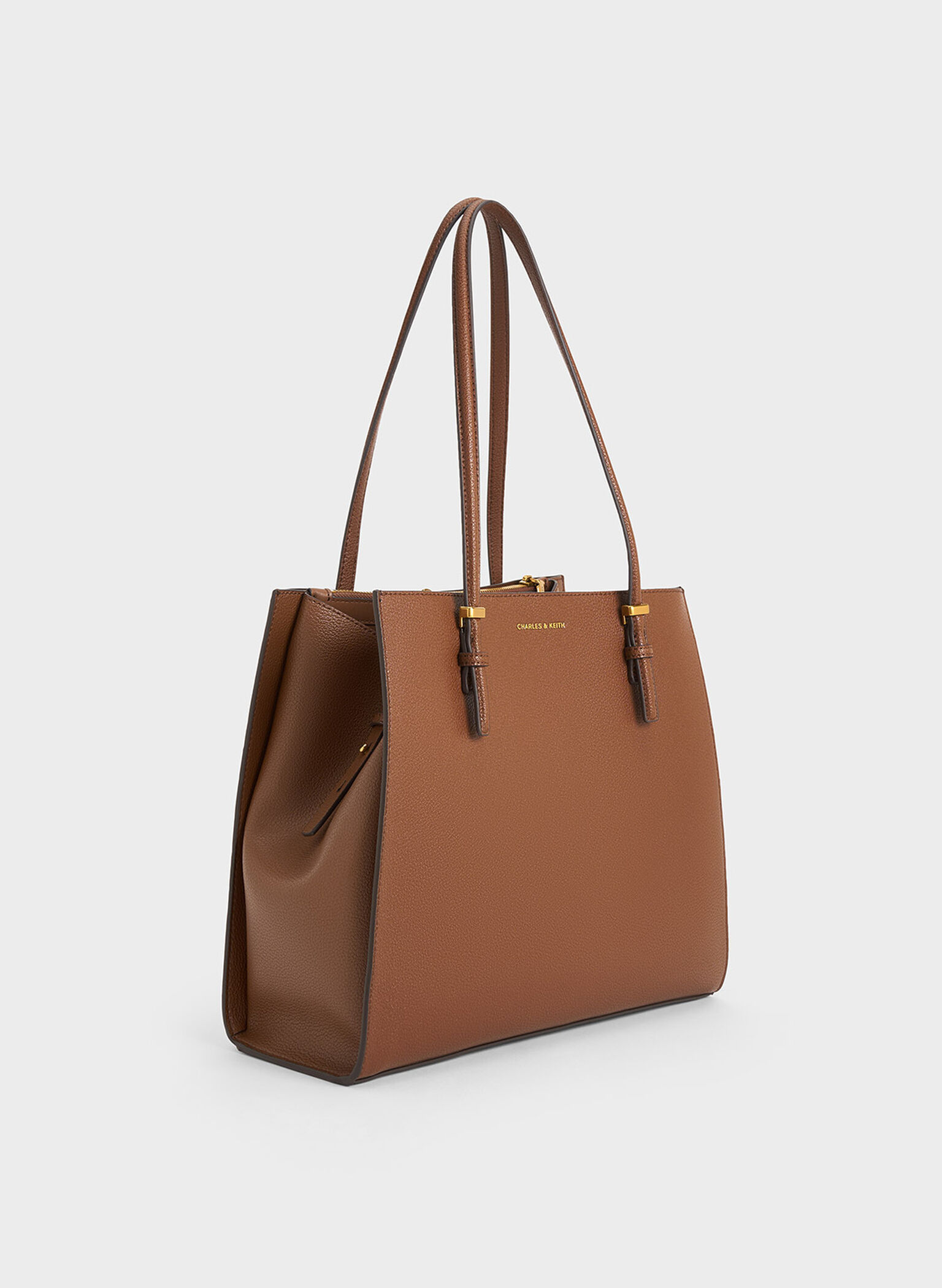 Sansa Tote Bag
    
         - Chocolate | Charles & Keith US