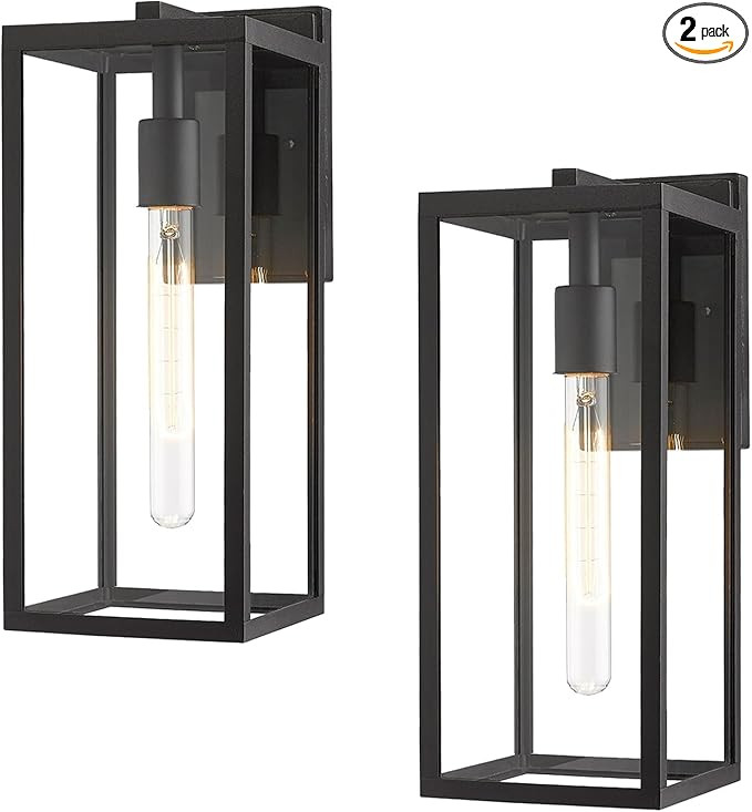Bestshared Outdoor Wall Lantern, Anti-Rust Exterior Wall Sconce Light Fixtures, Front Door Mount ... | Amazon (US)