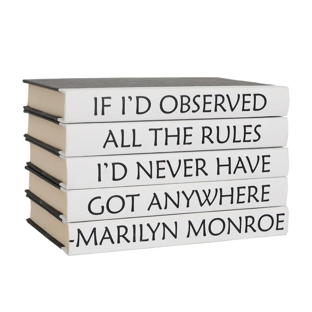 Marilyn Monroe - Quote Book Set- Never Got Anywhere Quote | Pineapples Palms Too