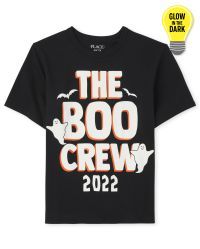 Unisex Kids Matching Family Glow In The Dark Halloween Short Sleeve Boo Crew Graphic Tee | The Ch... | The Children's Place