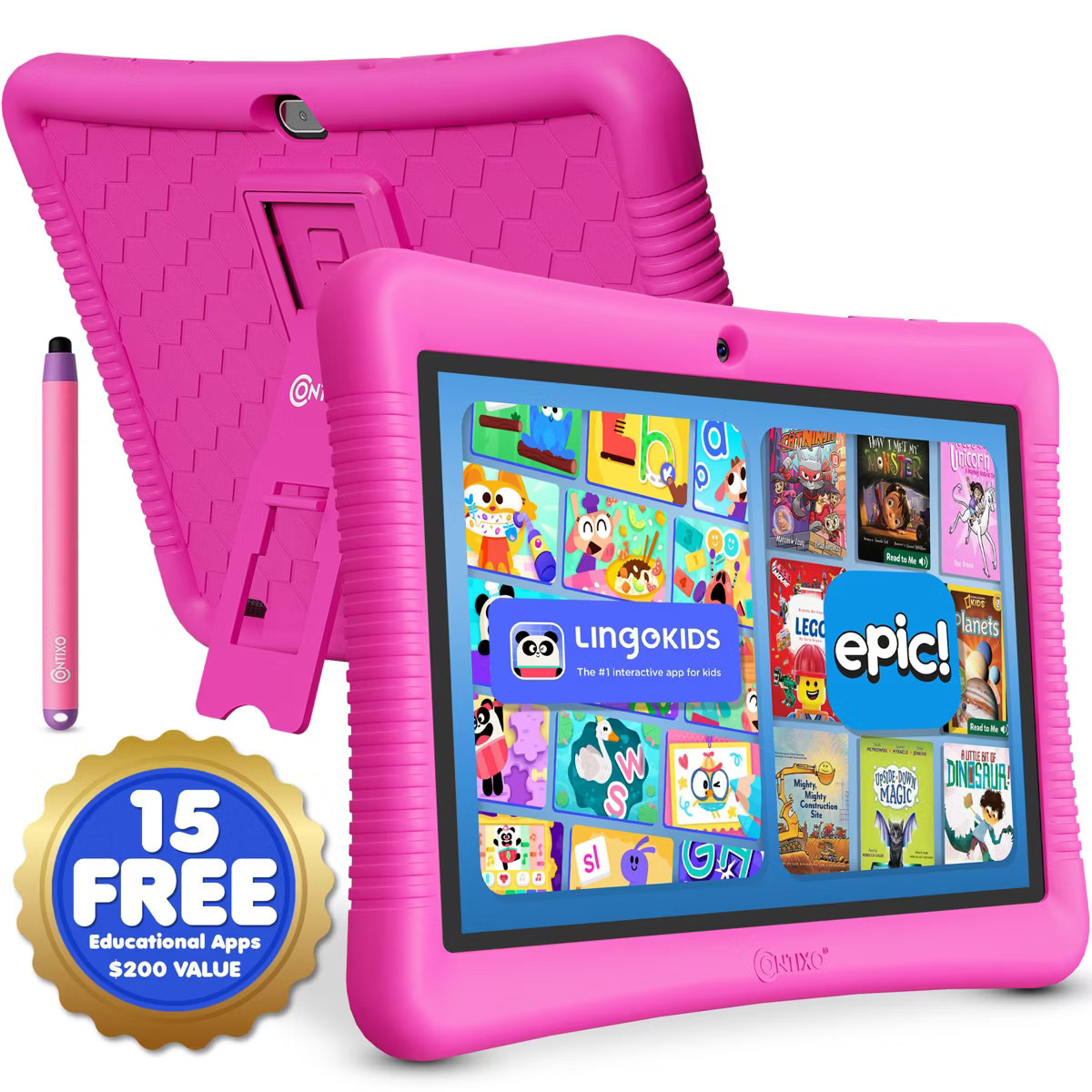 Contixo 10” Kids Android Tablet, with 80+ Disney eBooks, Parental Controls, Stylus, Kid-Proof C... | Target