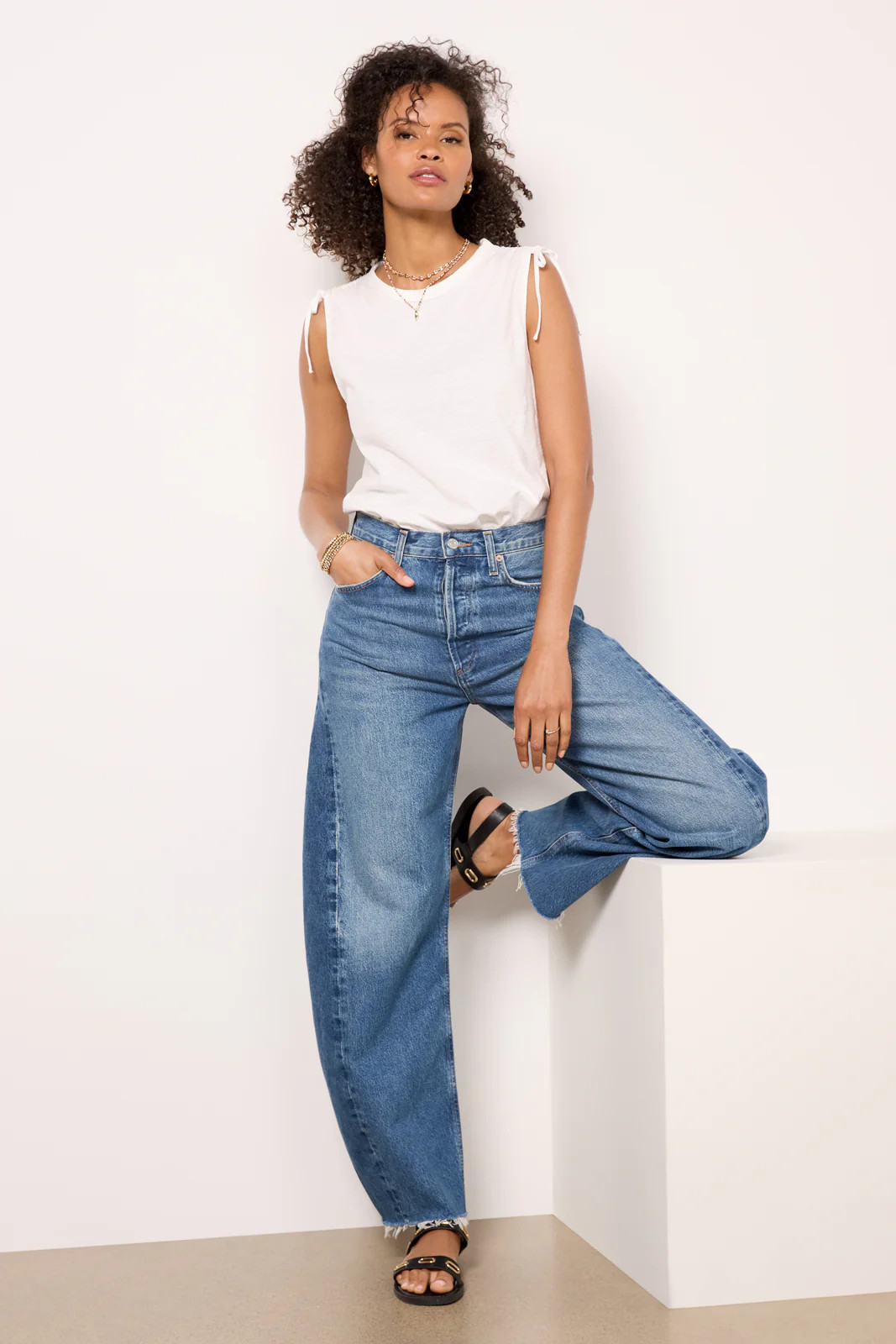 Luna Pieced Denim | Evereve