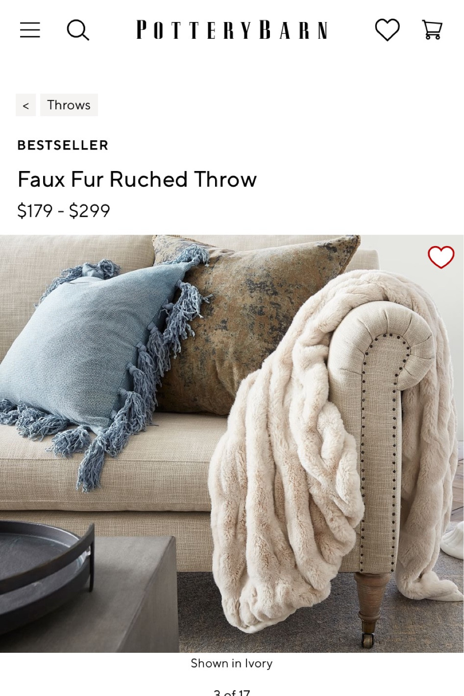 Pottery Barn ivory throw 

#LTKSeasonal #LTKhome #LTKSpringSale
