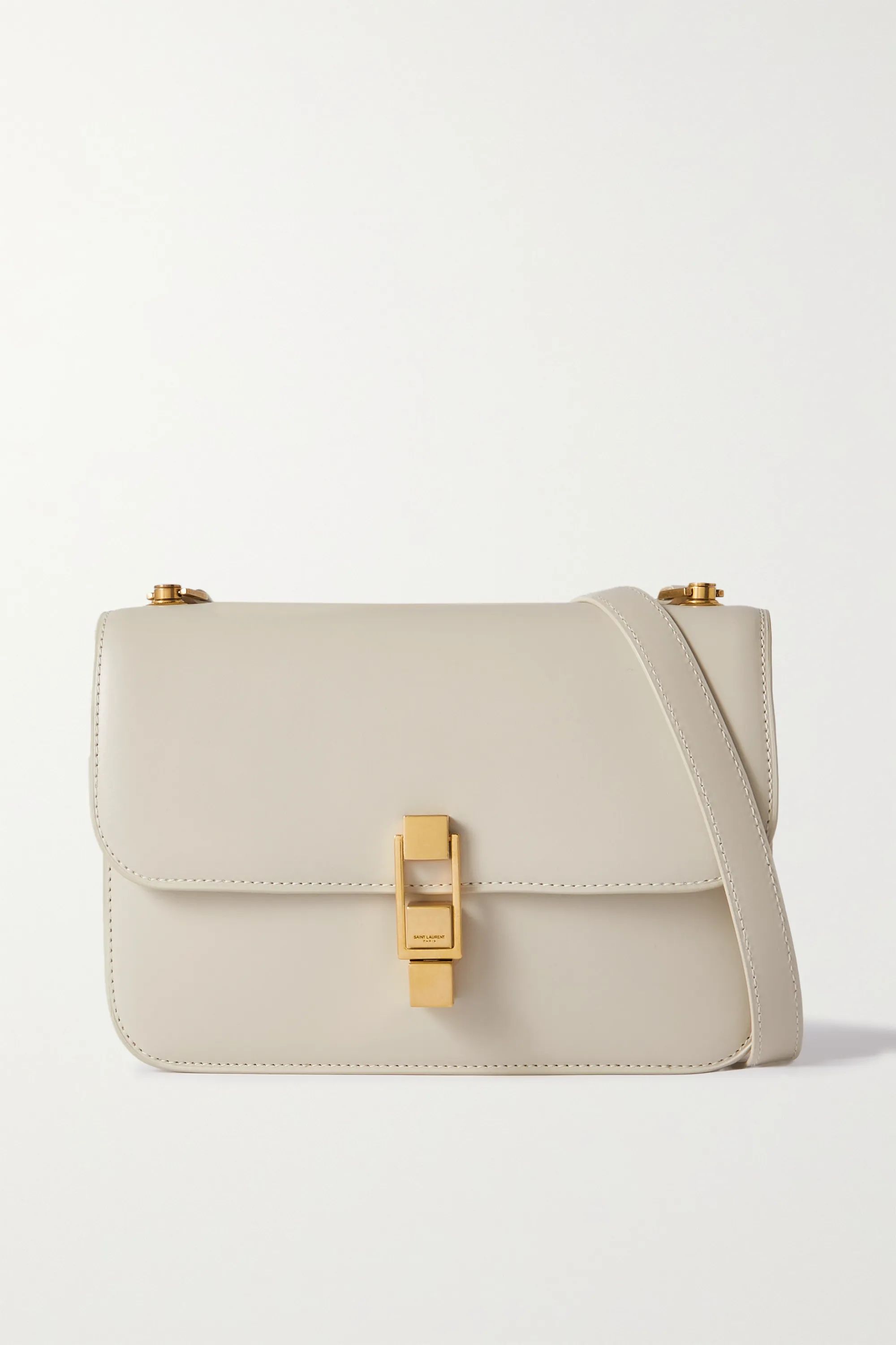 White Le Carré leather shoulder bag | SAINT LAURENT | NET-A-PORTER | NET-A-PORTER (UK & EU)