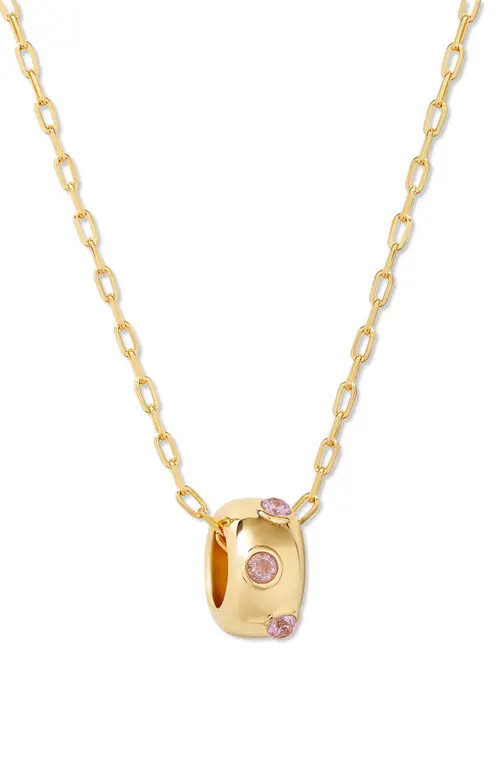 Brook and York Kate Birthstone Pendant Necklace in Gold - October at Nordstrom | Nordstrom