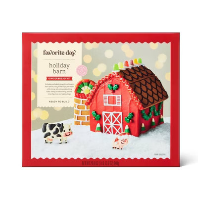 Christmas Barn Gingerbread Cookie Kit - 29.9oz - Favorite Day™ | Target