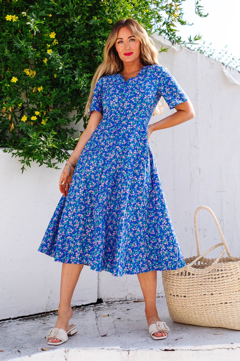 Allie Dress in Royal Blue | Ivy City Co