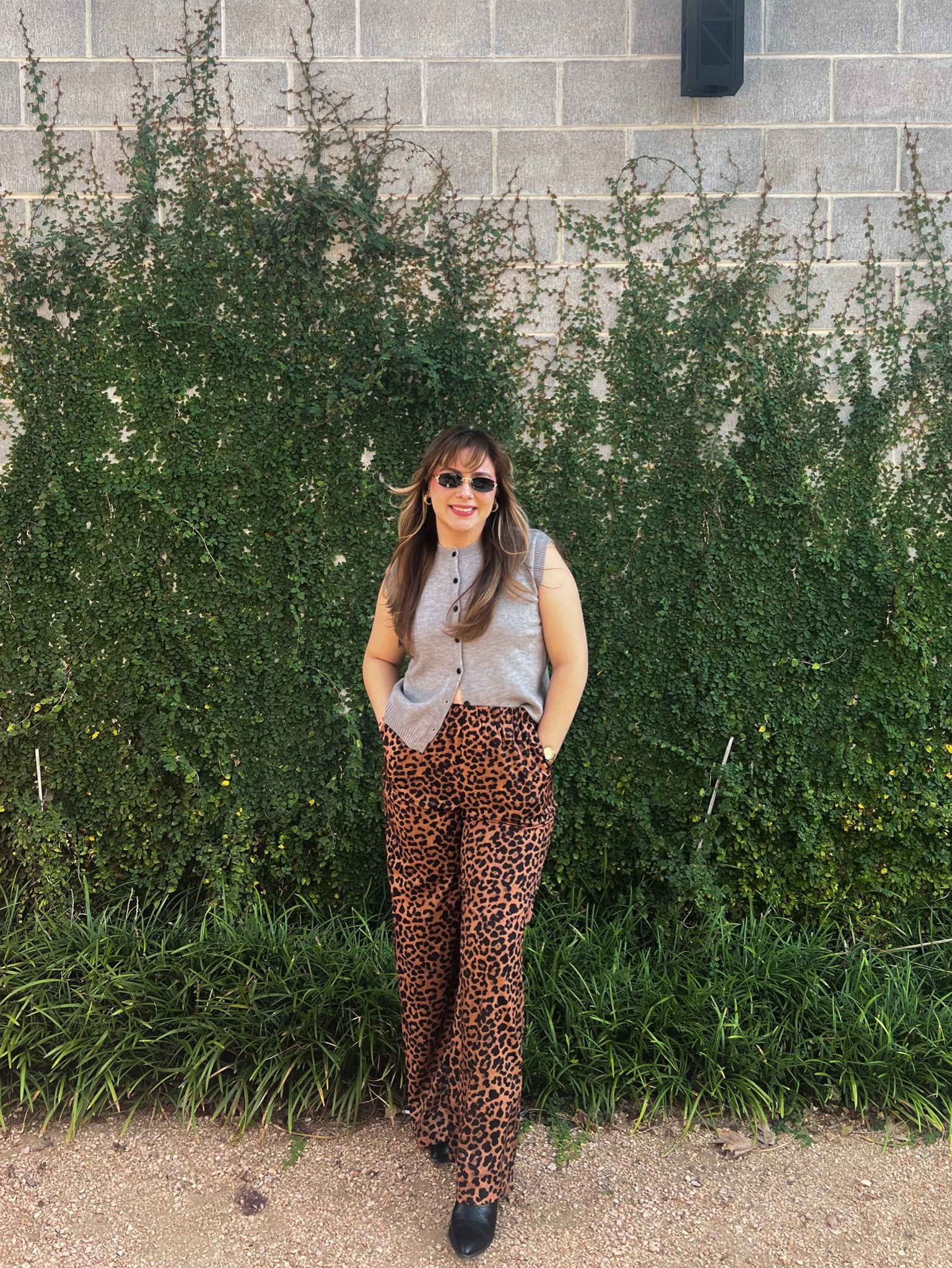 Wearing a large in both top and bottoms! Pants are very long but I wear them with heels, or platform shoes. They are super thin and lightweight. Booties are tts too 

#LTKMidsize #LTKStyleTip #LTKCyberWeek