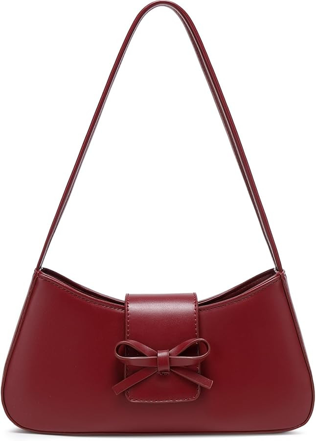 Women's Shoulder Bag,Hobo Purse with Bow, Y2K Trendy Crossbody Bag, Small Purse for Women-Lightwe... | Amazon (US)