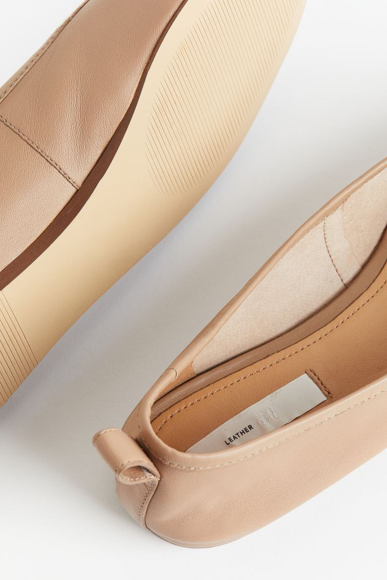 Leather ballet pumps | H&M (UK, MY, IN, SG, PH, TW, HK)