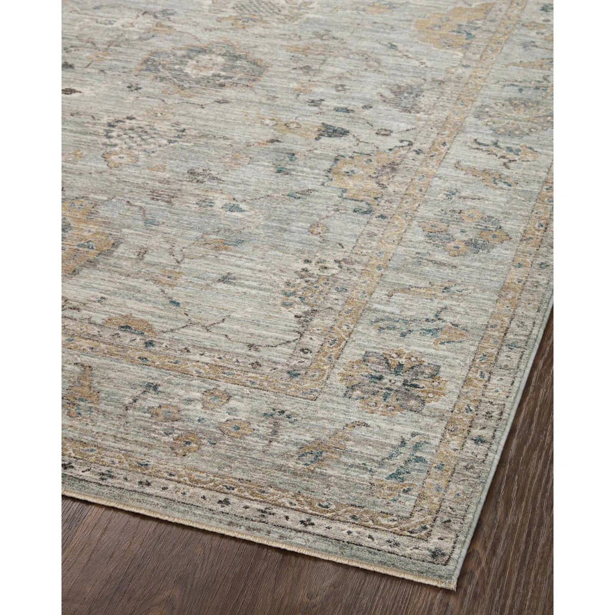 Magnolia Home By Joanna Gaines X Loloi Millie Sky / Gold Area Rug | Wayfair North America