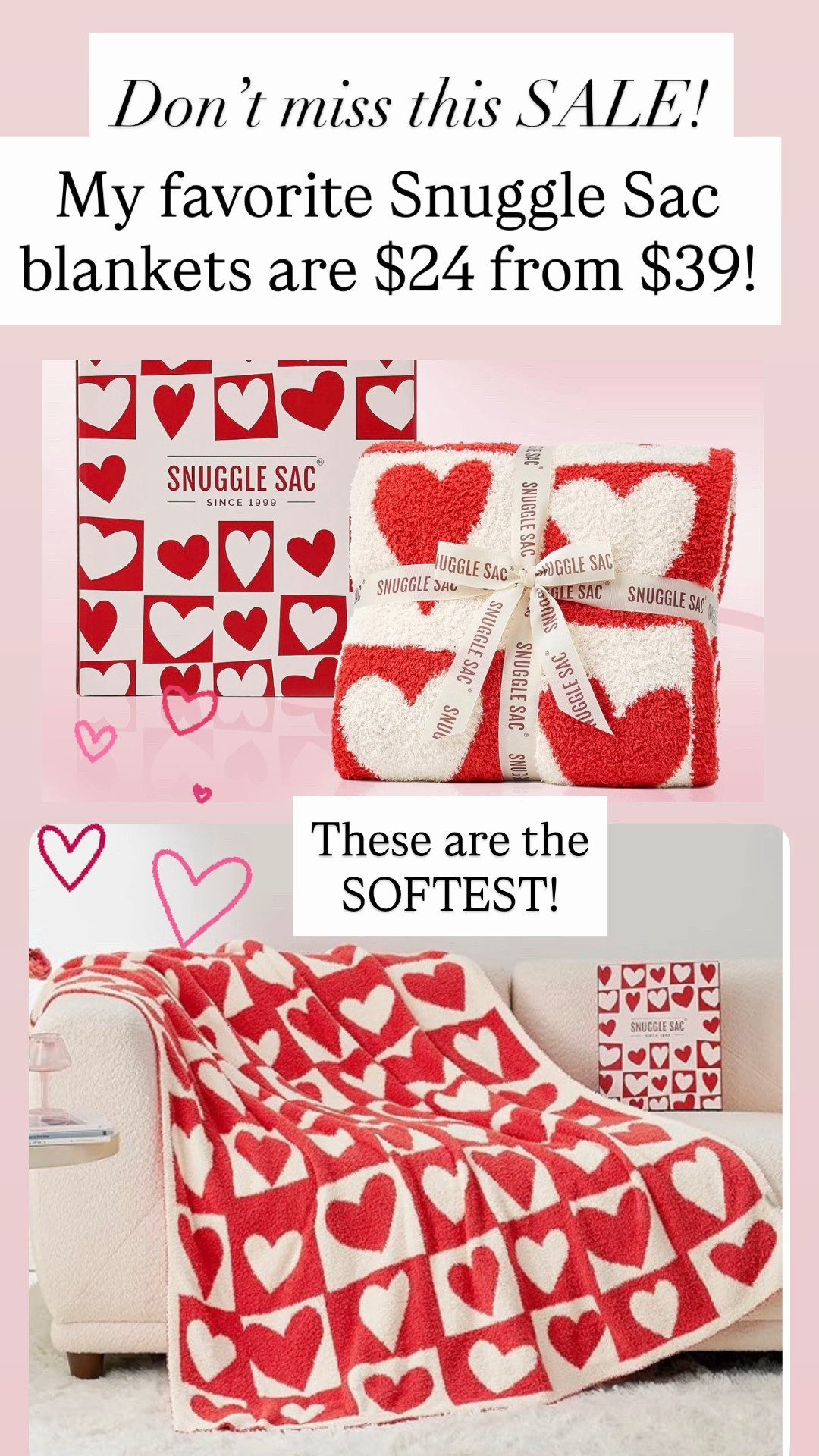 My fave blankets are $24 from $39!!! These are so soft!! 

#LTKValentine