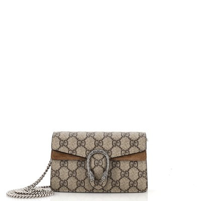 Gucci Dionysus Bag GG Coated Canvas Super Mini Brown | eBay US