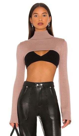 Calico Sweater in Mushroom | Revolve Clothing (Global)