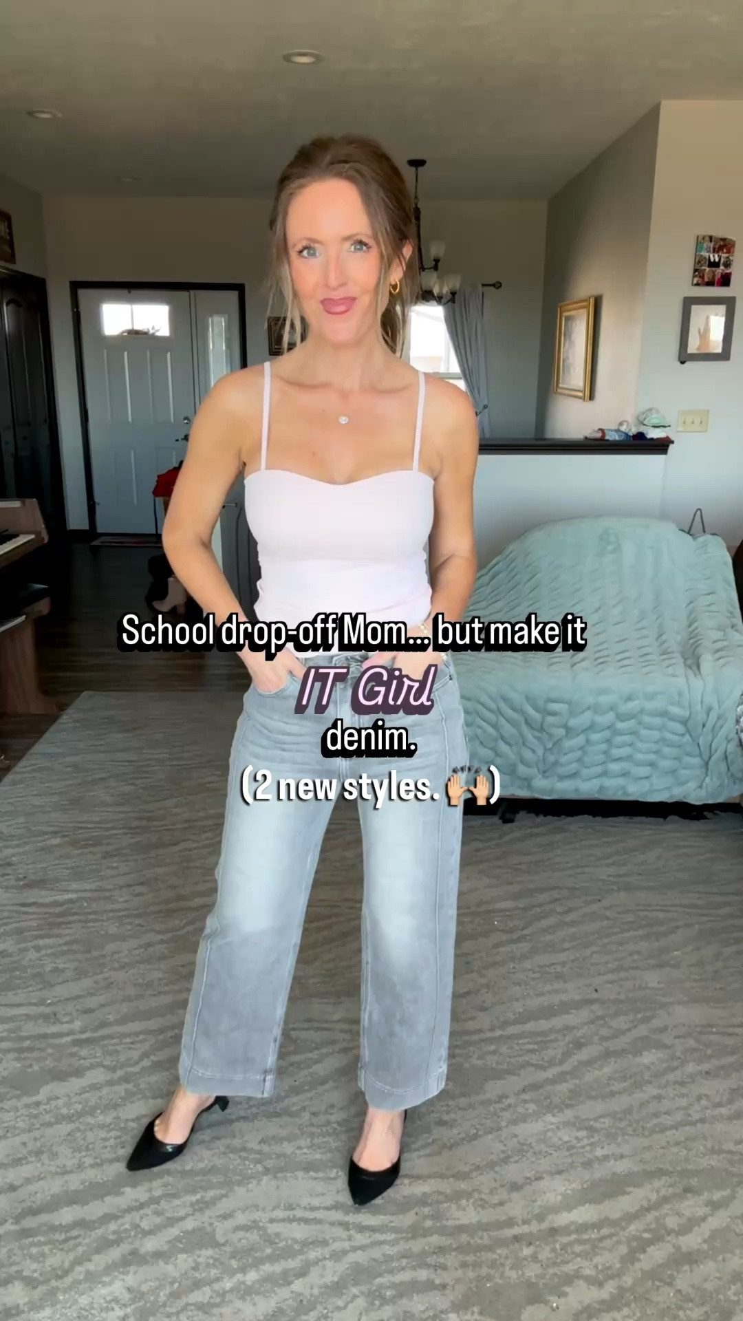 Straight leg + barrel = both a YES.
High-waisted ✔️ deep pockets ✔️ shape-holding denim ✔️

For reference I’m 5’5 / 125 lbs
Wearing a size 4 in the straight leg + size 2 in the barrel.

straight leg jeans, barrel jeans, high waisted denim, trendy mom outfits, everyday denim
#denimstyle #momstyle #everydayoutfit #springdenim 


#LTKOver40