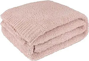 PAVILIA Plush Knit Throw Blanket for Couch, Super Soft Fluffy Throw, Fuzzy Lightweight Blanket fo... | Amazon (US)