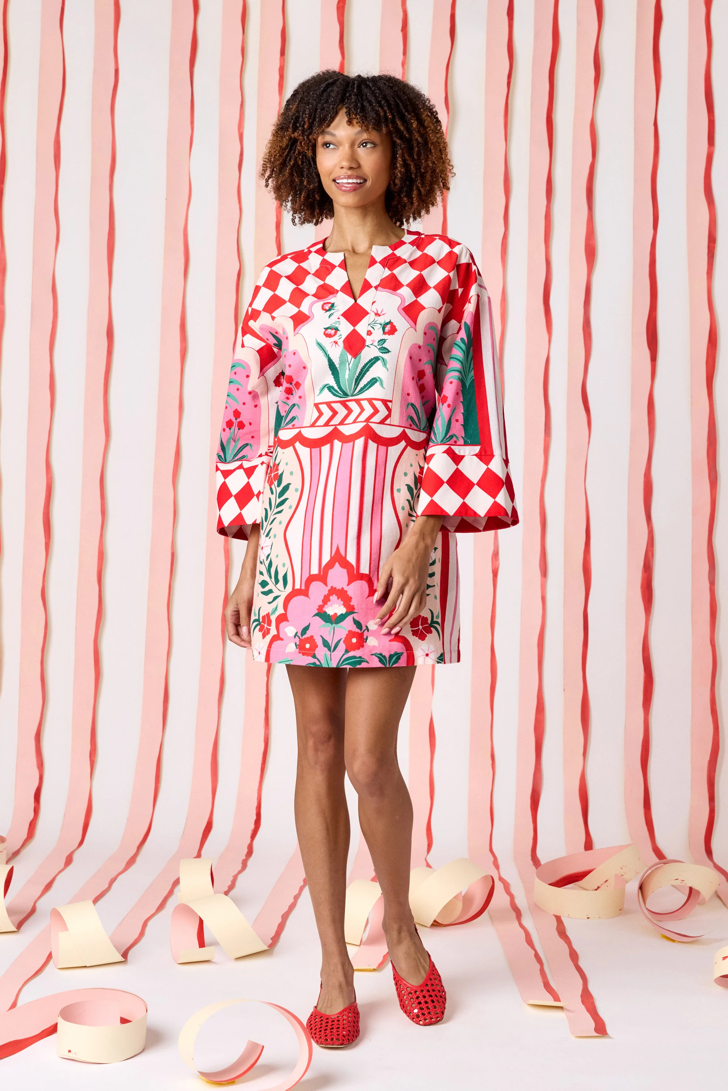Alice Tunic Dress | Bell Sleeve Shift Dress | CROSBY | CROSBY by Mollie Burch